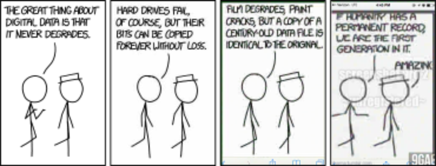 XKCD on data rot